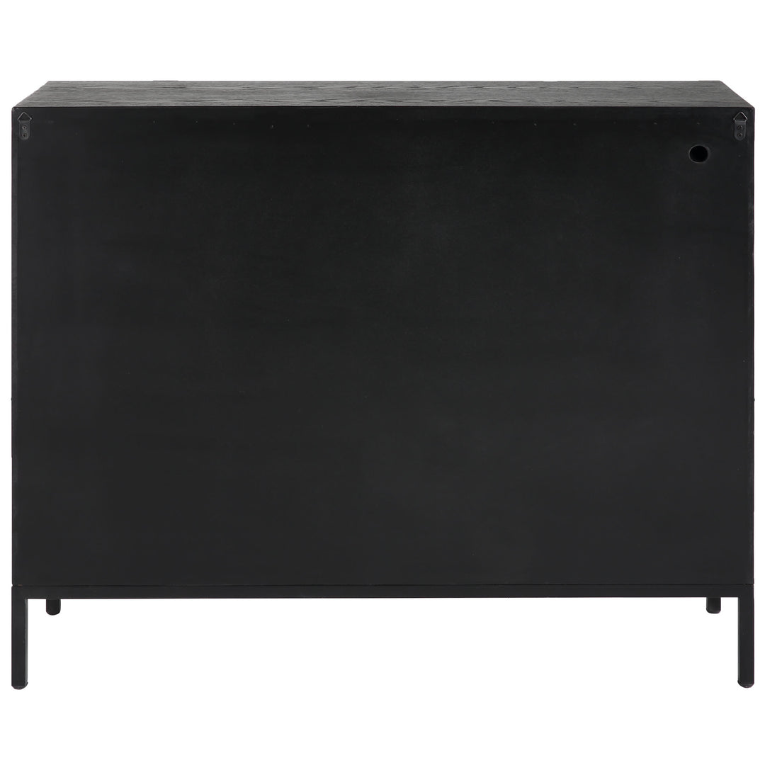 American Home Furniture Uttermost Front Range Dark Oak 2 Door Cabinet