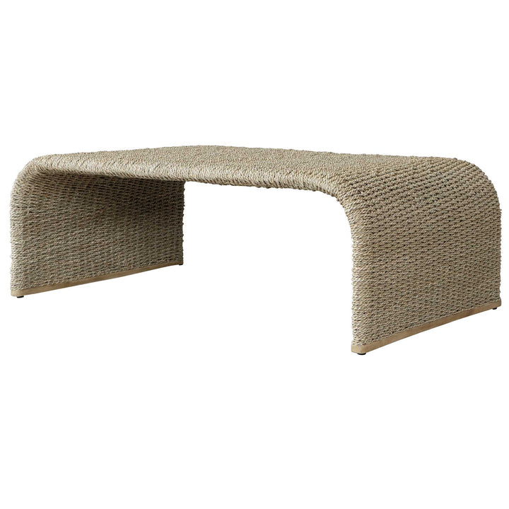 American Home Furniture Uttermost Calabria Woven Seagrass Coffee Table