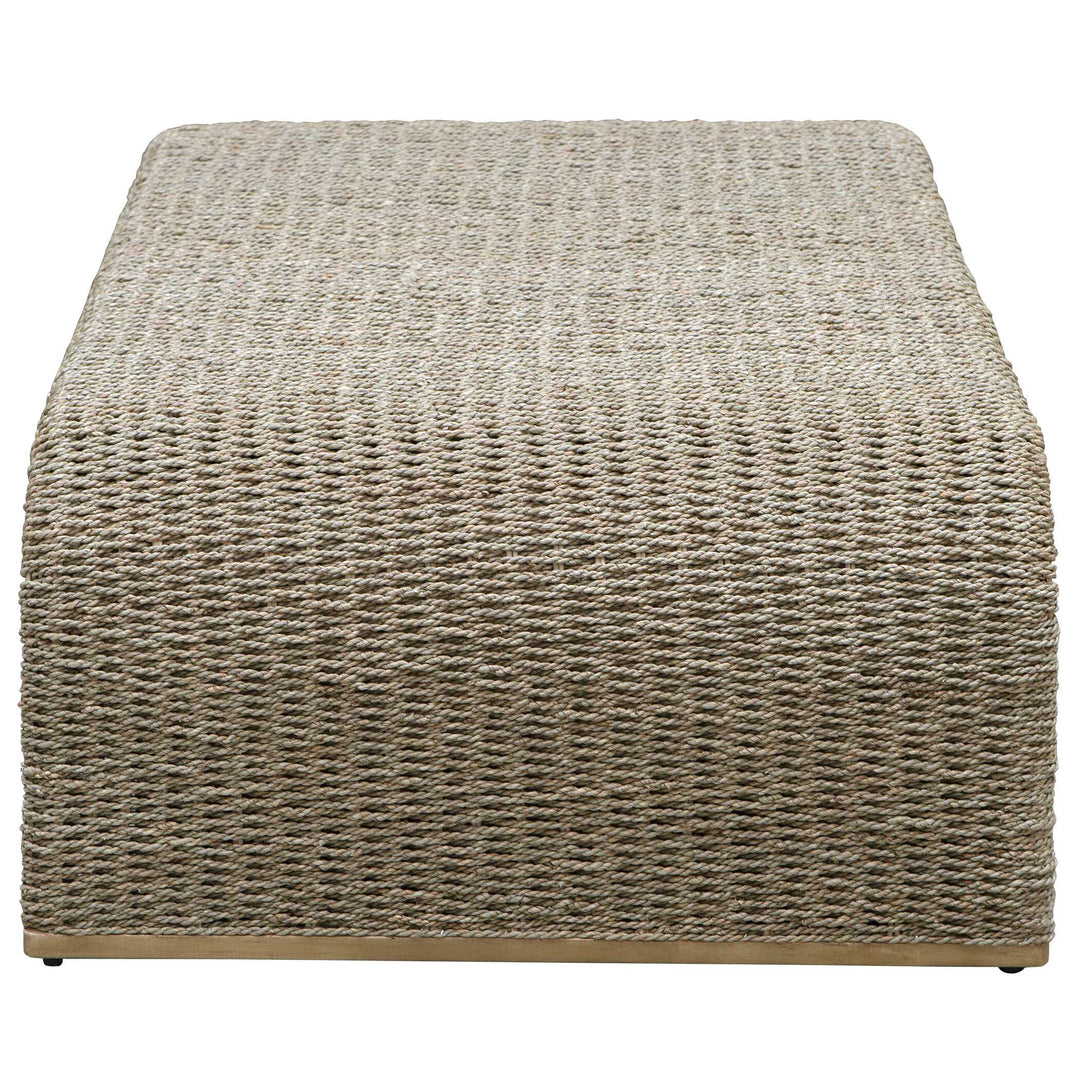 American Home Furniture Uttermost Calabria Woven Seagrass Coffee Table
