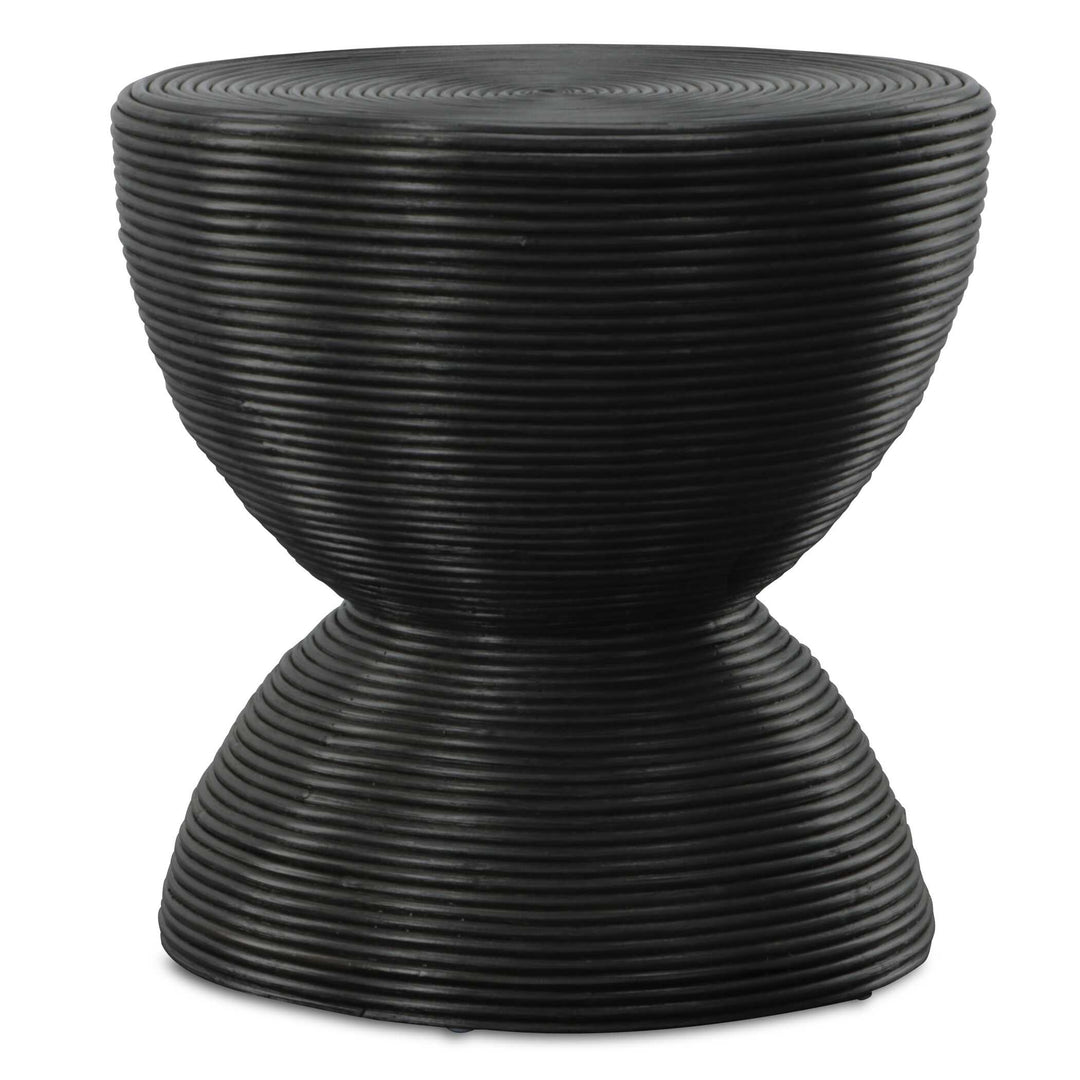 American Home Furniture Uttermost Bongo Black Rattan Side Table