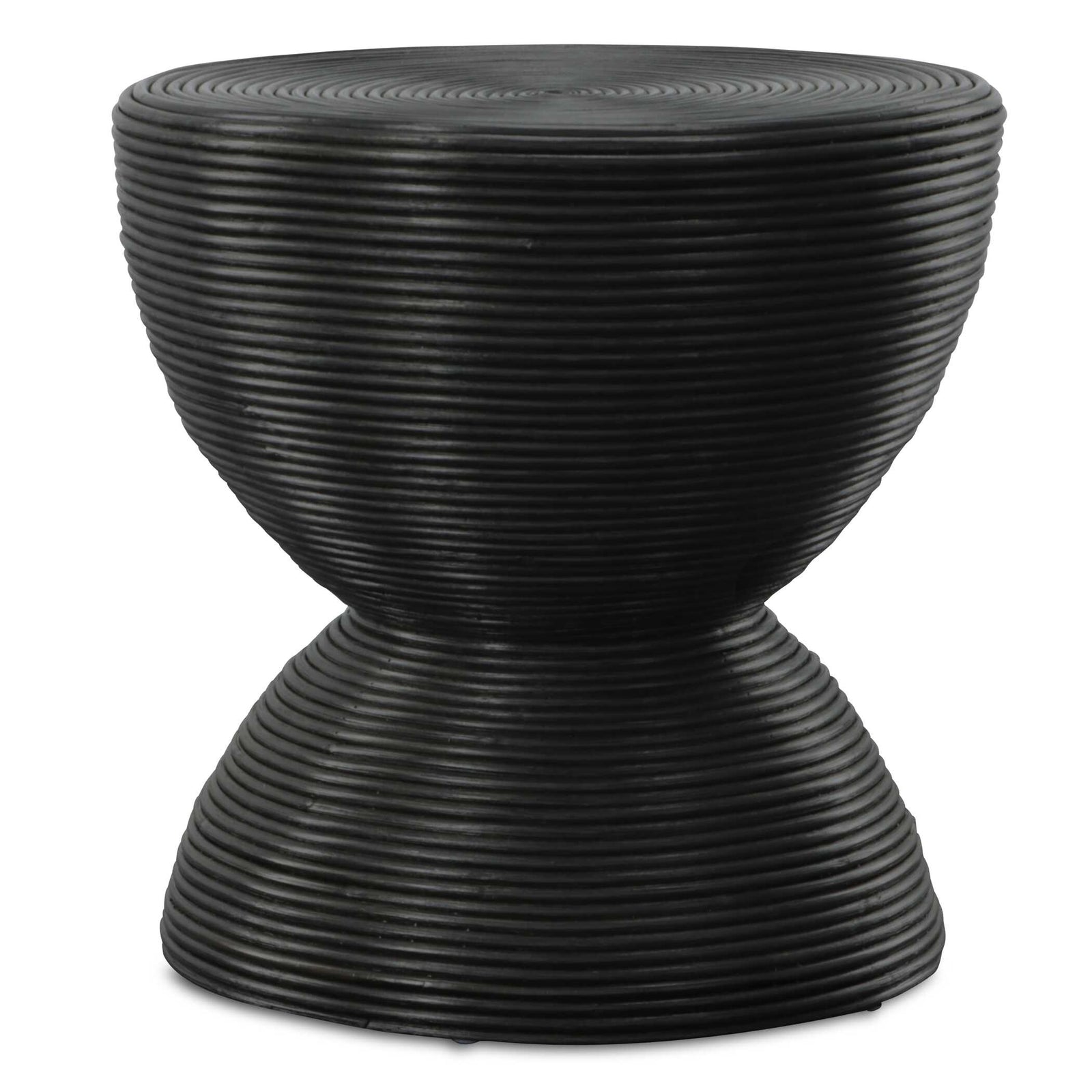 American Home Furniture Uttermost Bongo Black Rattan Side Table