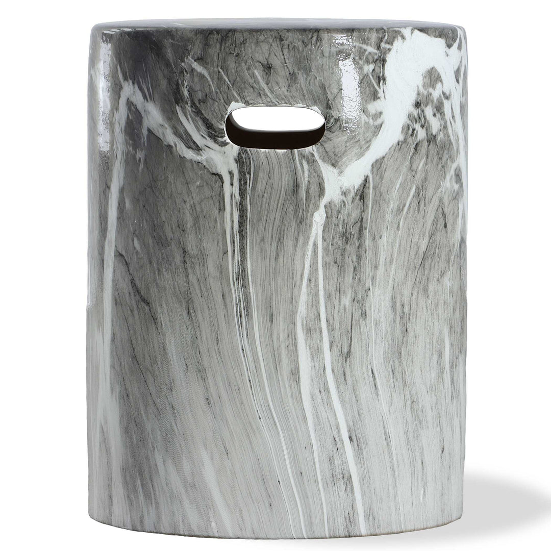 American Home Furniture Uttermost Marvel Marbled Garden Stool