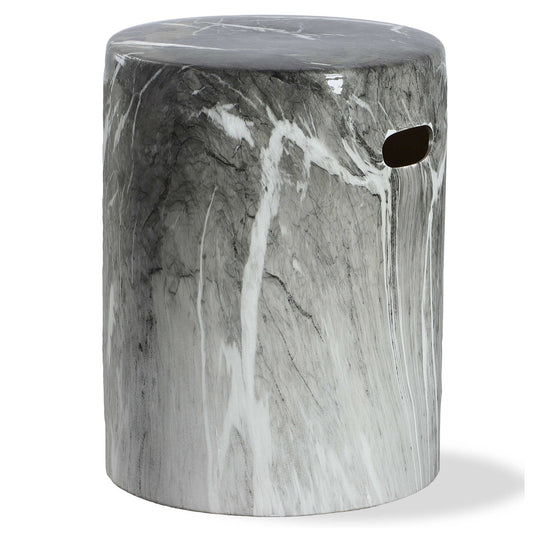 American Home Furniture Uttermost Marvel Marbled Garden Stool