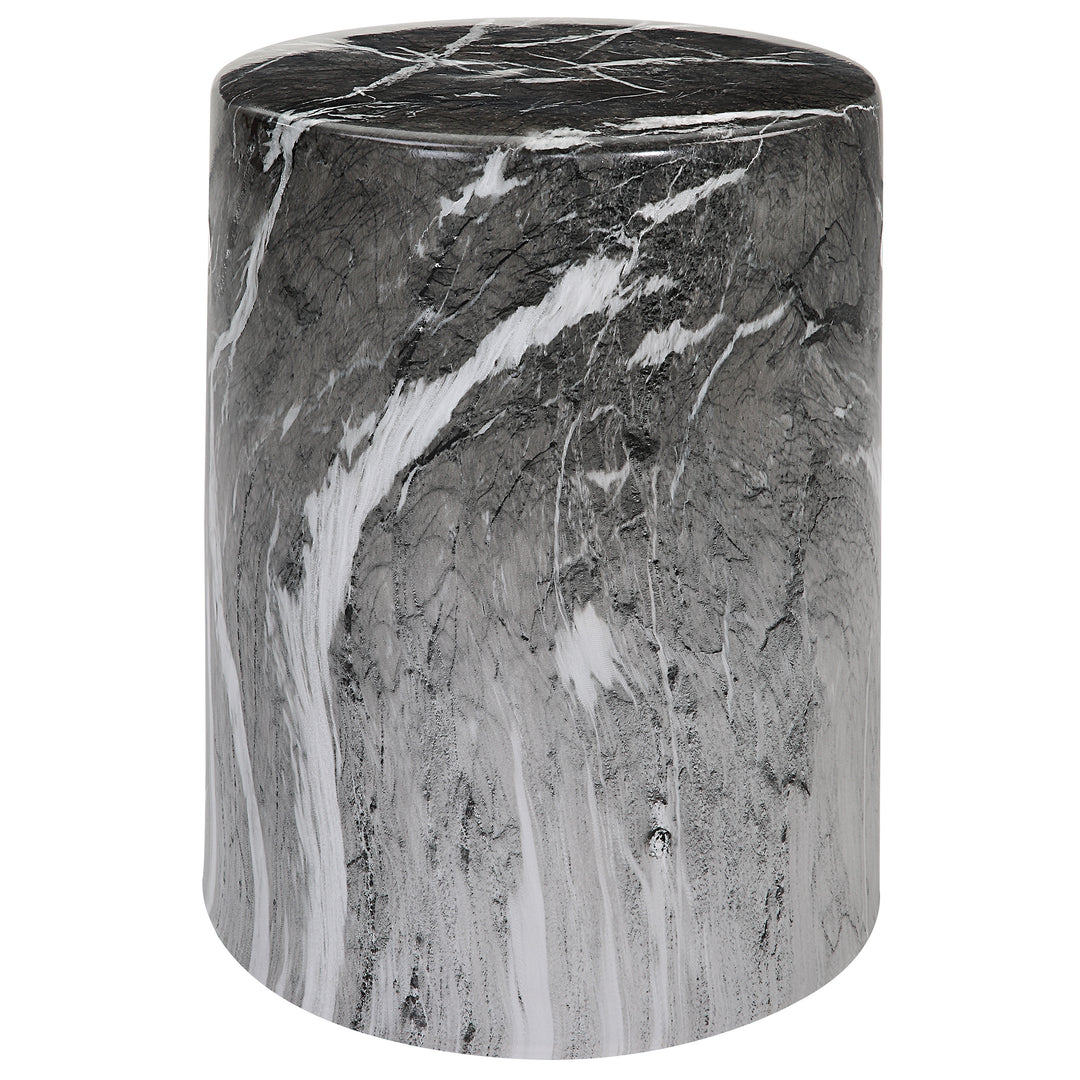 American Home Furniture Uttermost Marvel Marbled Garden Stool