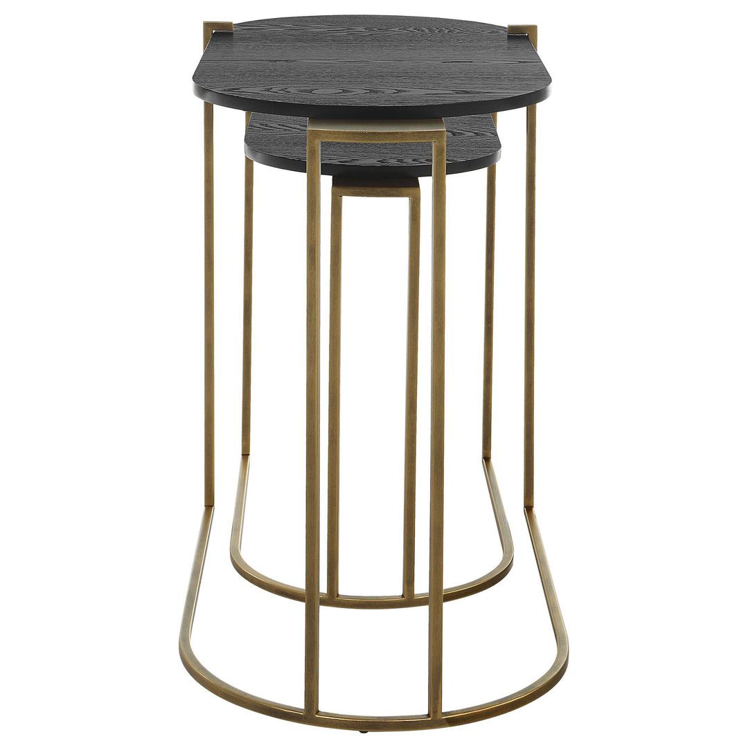 American Home Furniture Uttermost Aztec Wood Nesting Tables, Set/2