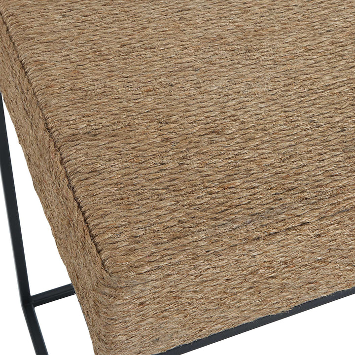 American Home Furniture Uttermost Laramie Rustic Rope Accent Table
