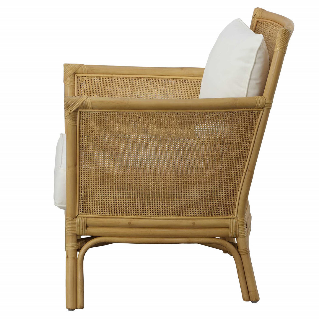 American Home Furniture Uttermost Pacific Rattan Armchair
