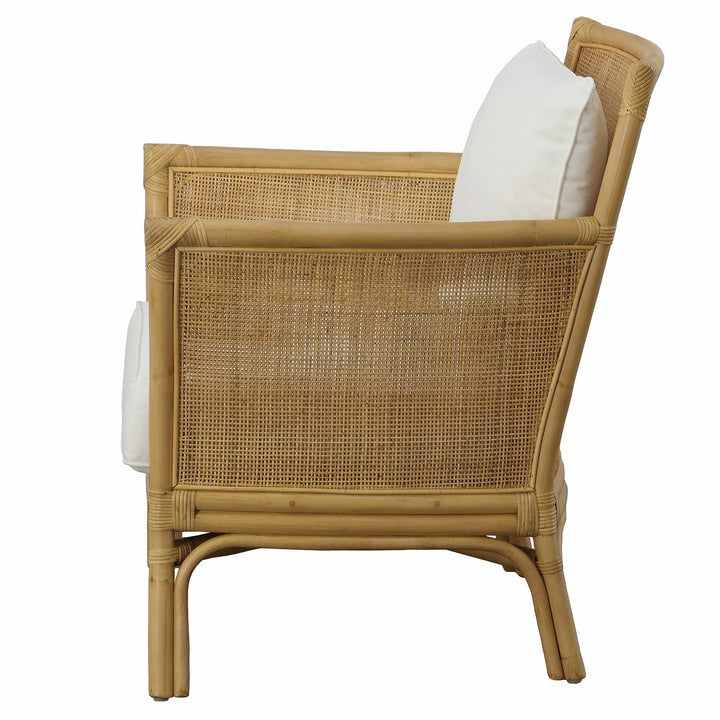 American Home Furniture Uttermost Pacific Rattan Armchair