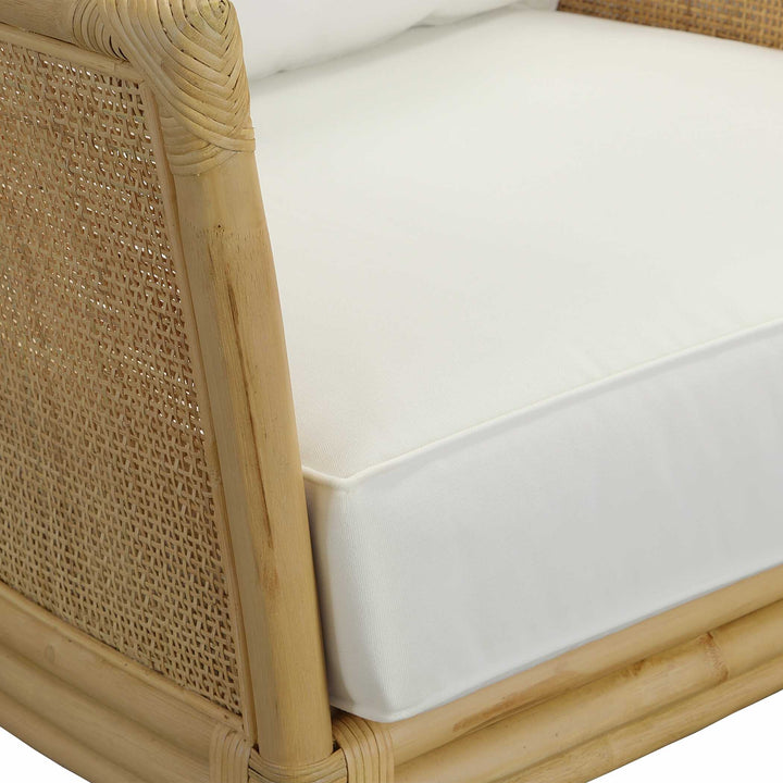 American Home Furniture Uttermost Pacific Rattan Armchair