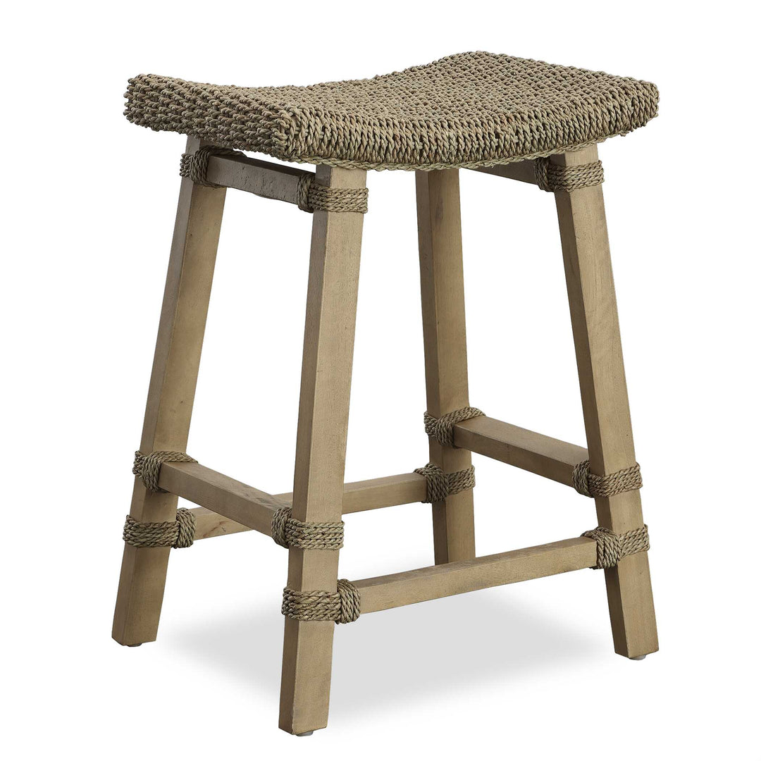 American Home Furniture Uttermost Everglade Sea Grass Counter Stool