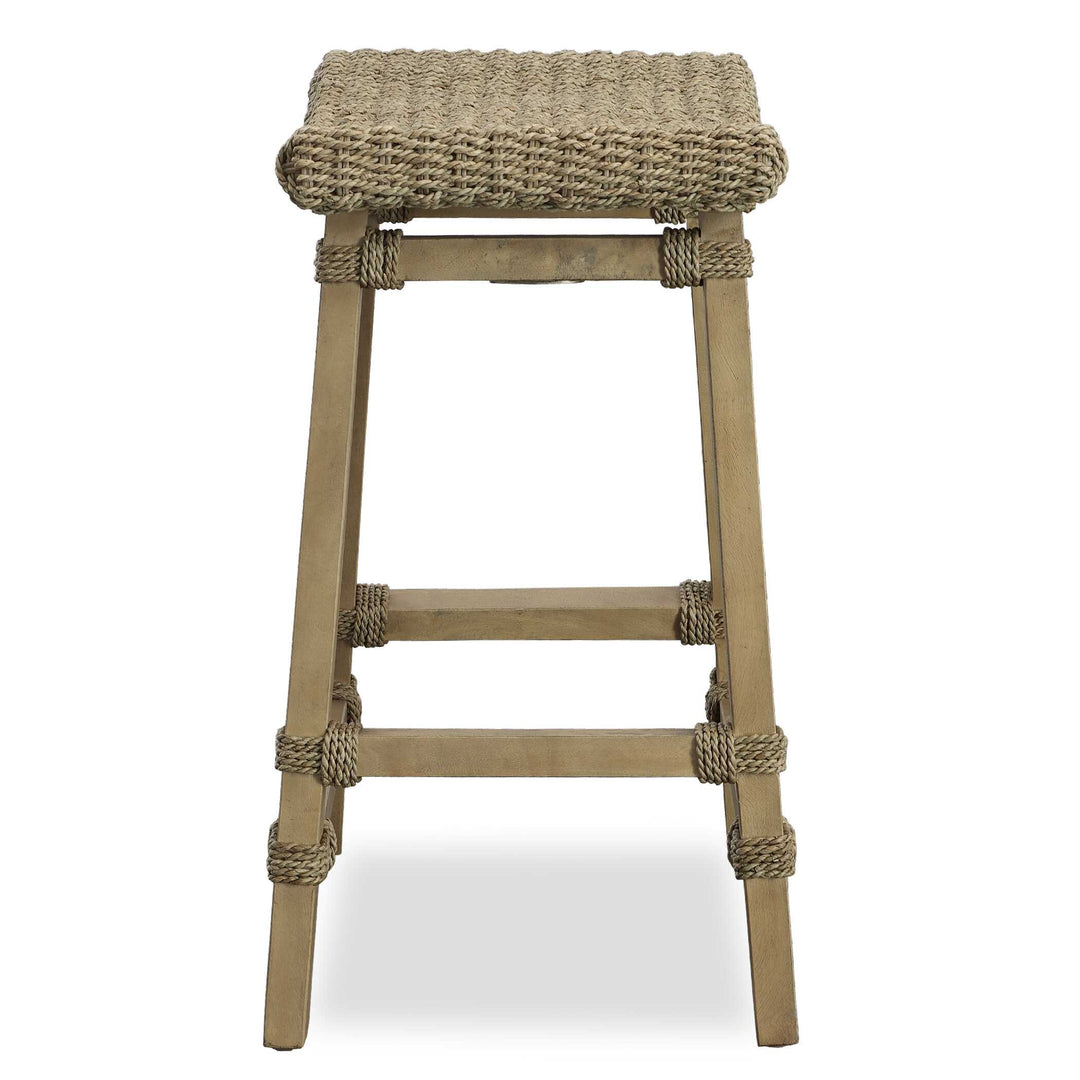American Home Furniture Uttermost Everglade Sea Grass Counter Stool