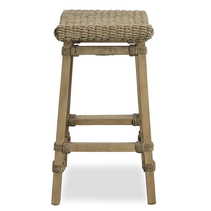 American Home Furniture Uttermost Everglade Sea Grass Counter Stool
