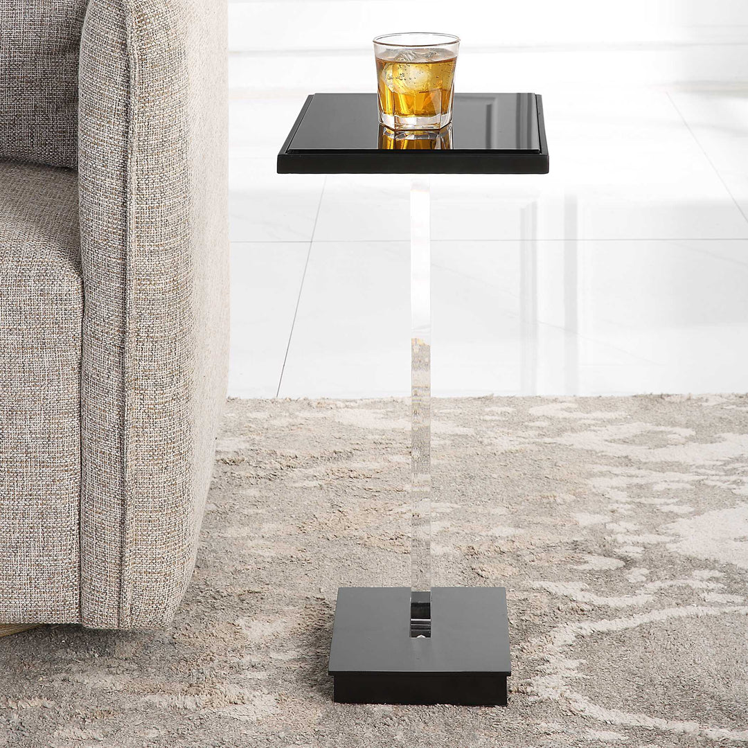 American Home Furniture Uttermost Angle Contemporary Accent Table