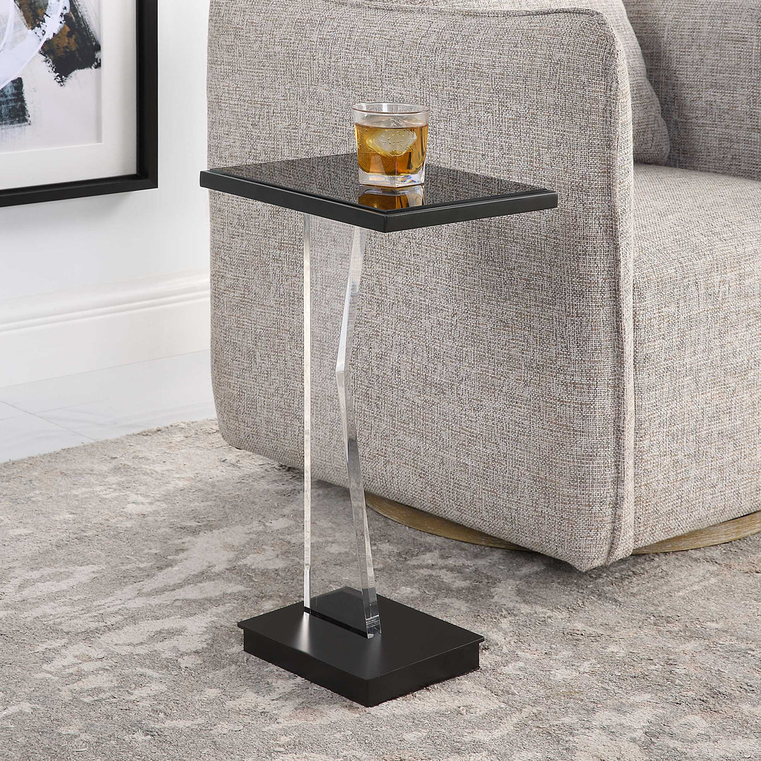 American Home Furniture Uttermost Angle Contemporary Accent Table