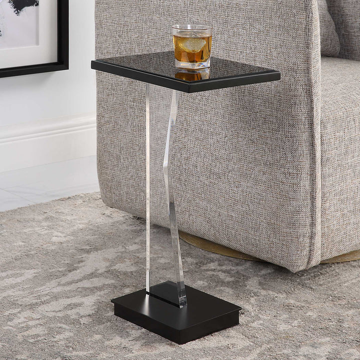 American Home Furniture Uttermost Angle Contemporary Accent Table
