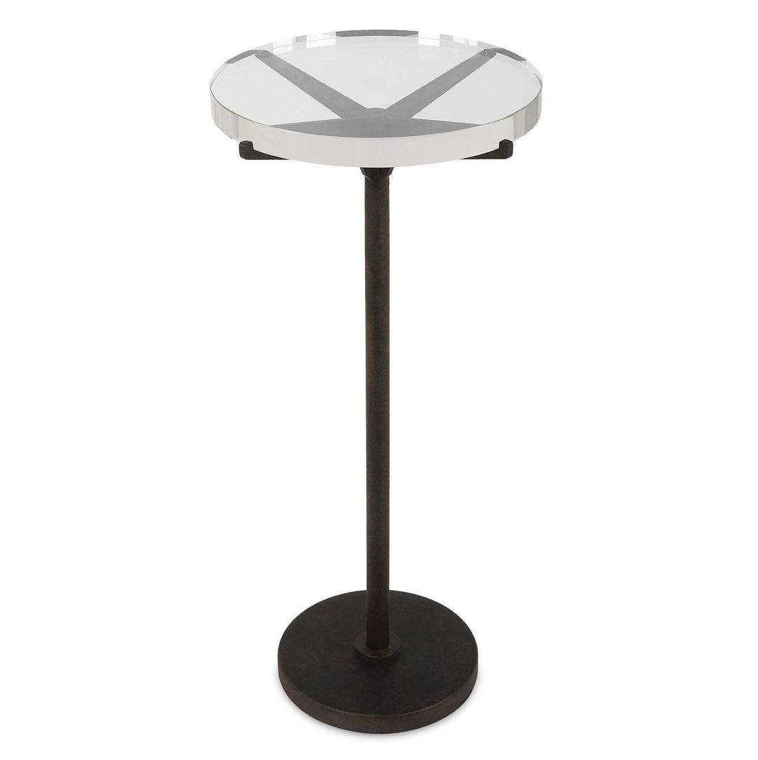 American Home Furniture Uttermost Forge Industrial Accent Table