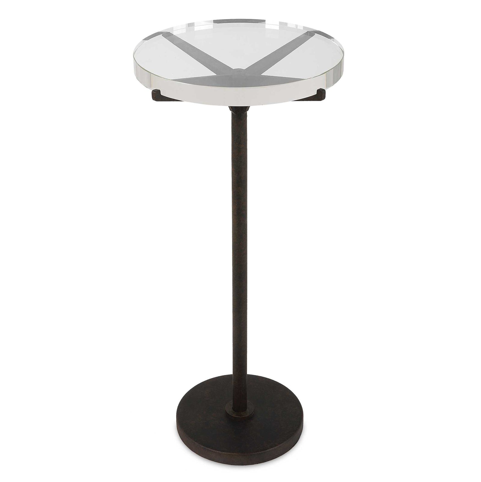 American Home Furniture Uttermost Forge Industrial Accent Table