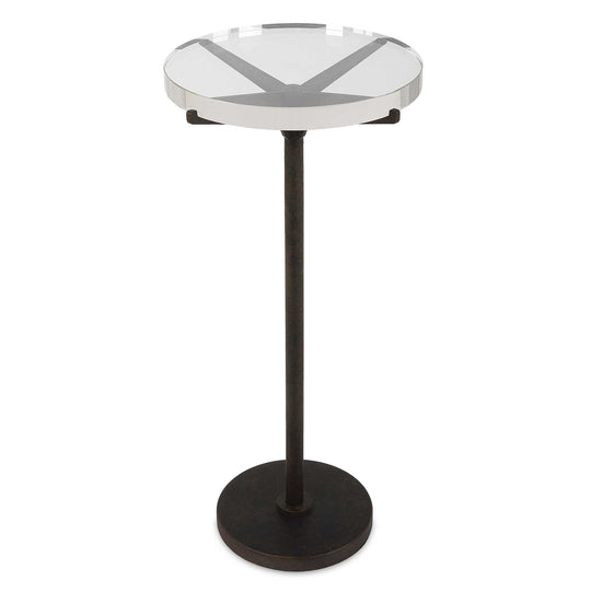 American Home Furniture Uttermost Forge Industrial Accent Table