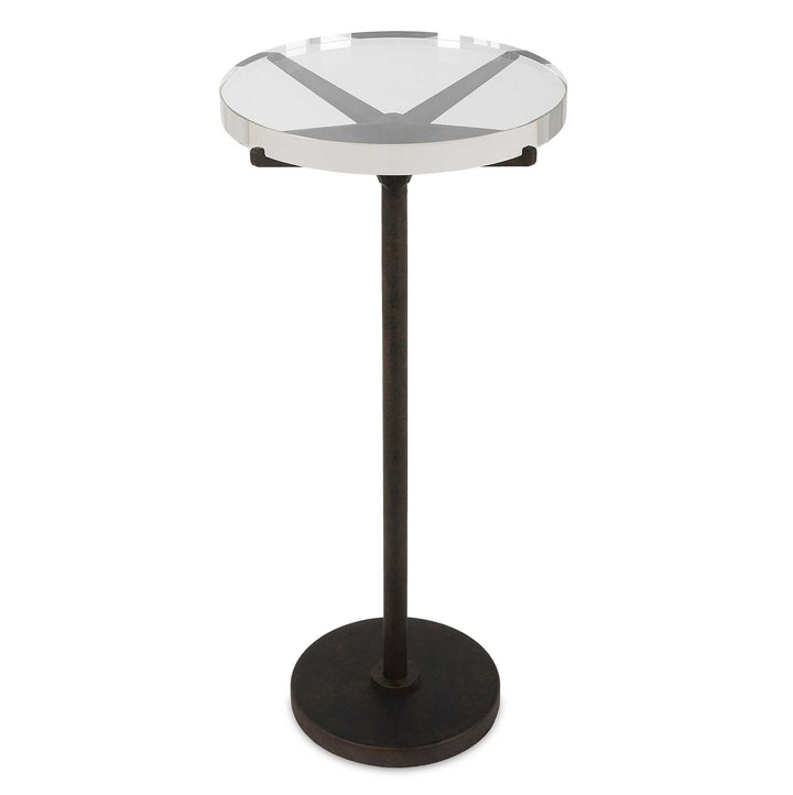 American Home Furniture Uttermost Forge Industrial Accent Table