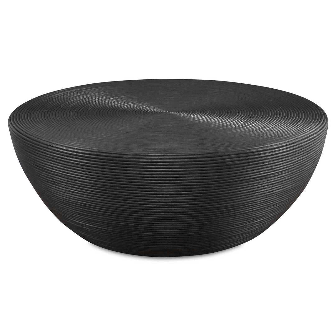 Bongo Black Rattan Coffee Table - AmericanHomeFurniture