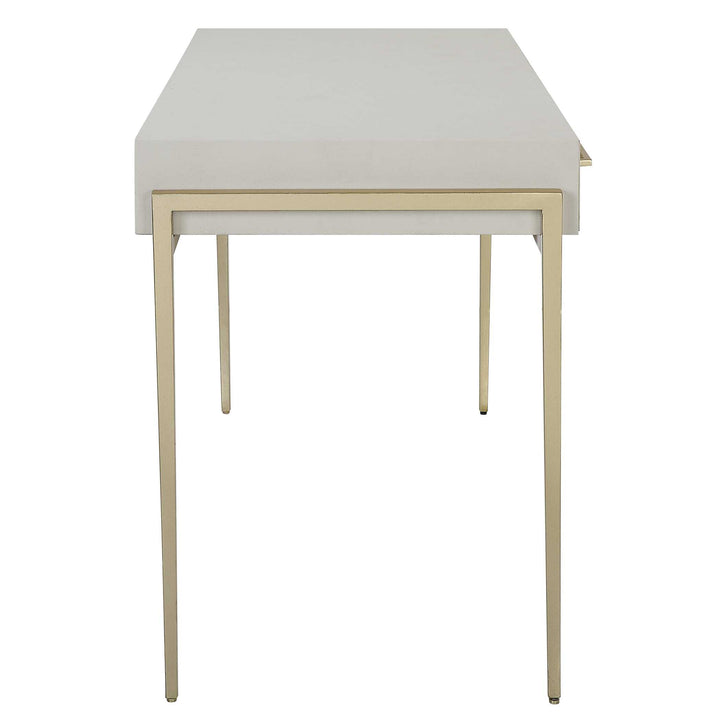 American Home Furniture Uttermost Jewel Modern White Desk