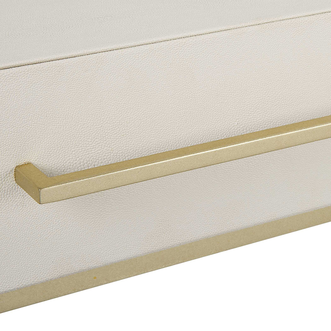 American Home Furniture Uttermost Jewel Modern White Desk