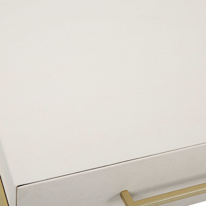 American Home Furniture Uttermost Jewel Modern White Desk