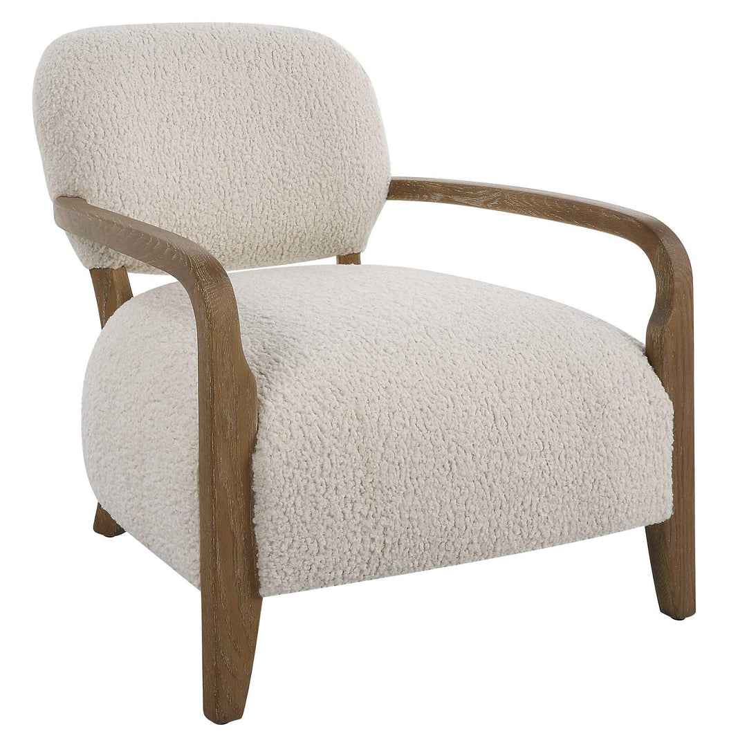 Telluride Natural Shearling Accent Chair - AmericanHomeFurniture