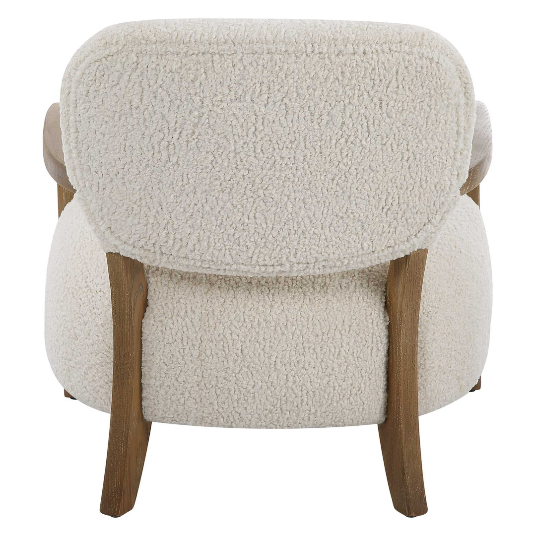 American Home Furniture Uttermost Telluride Natural Shearling Accent Chair