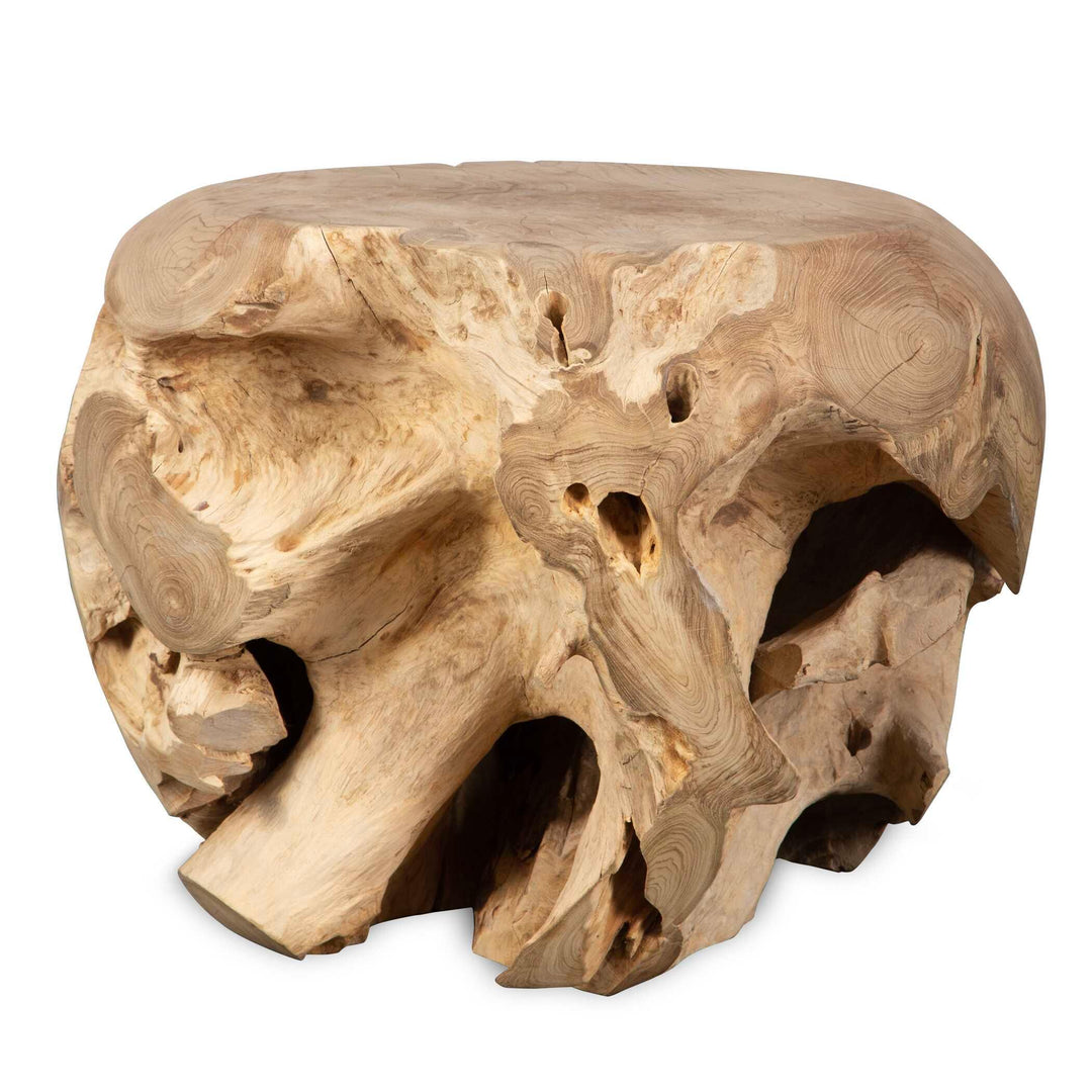 Sola Handcrafted Teak Side Table - AmericanHomeFurniture