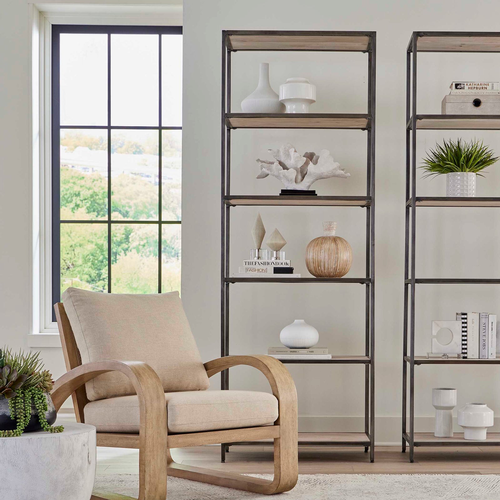 American Home Furniture Uttermost Baldwin Industrial Etagere