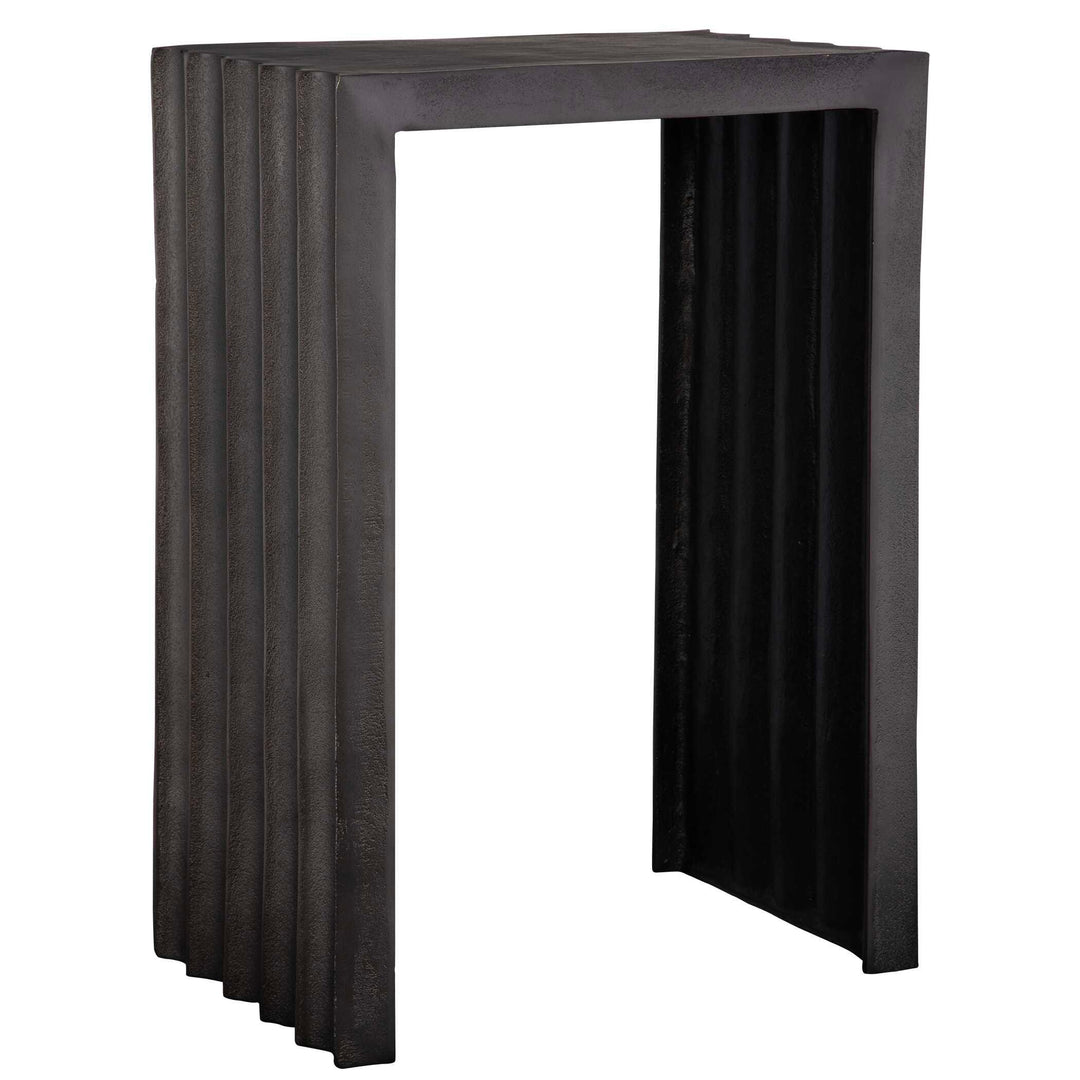 In The Groove Aluminum Accent Table - AmericanHomeFurniture
