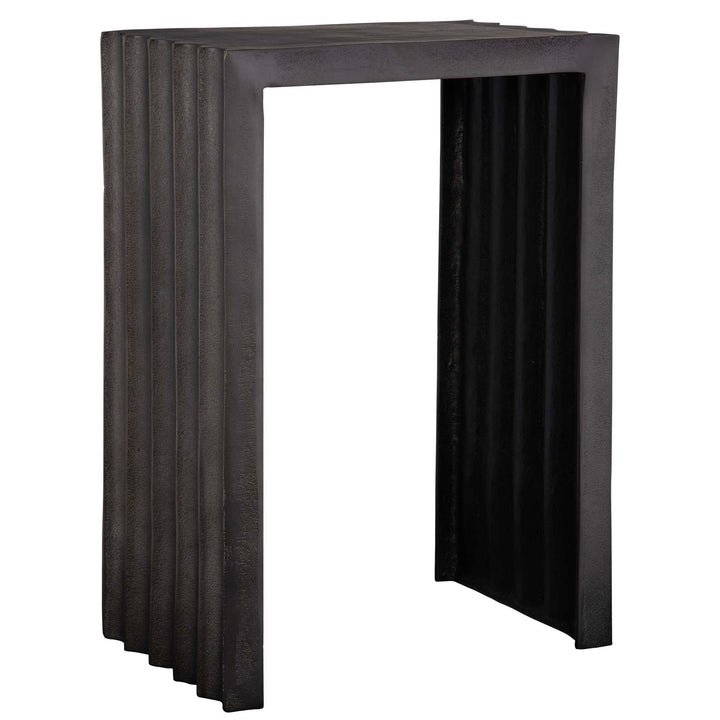 American Home Furniture Uttermost In The Groove Aluminum Accent Table