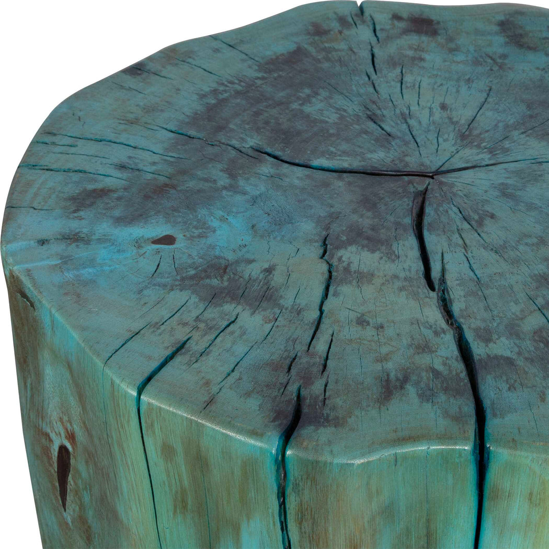 American Home Furniture Uttermost Habitat Blue Accent Stool