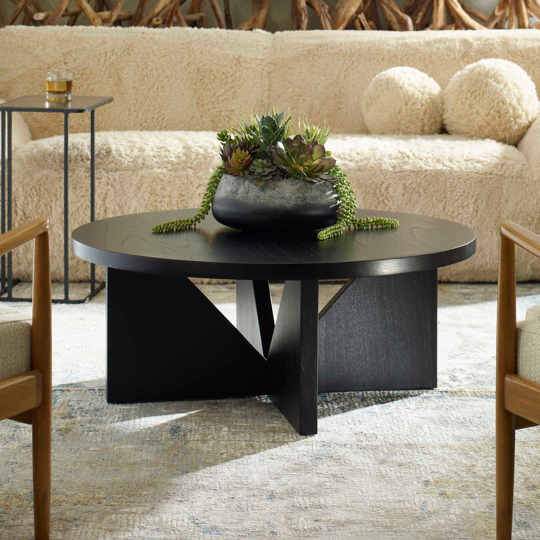 American Home Furniture Uttermost Nadette Espresso Coffee Table