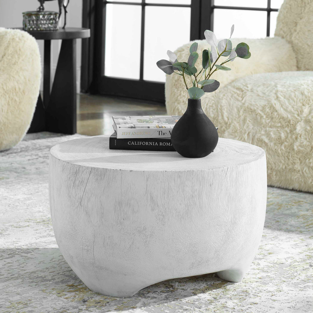 American Home Furniture Uttermost Elevate White Coffee Table
