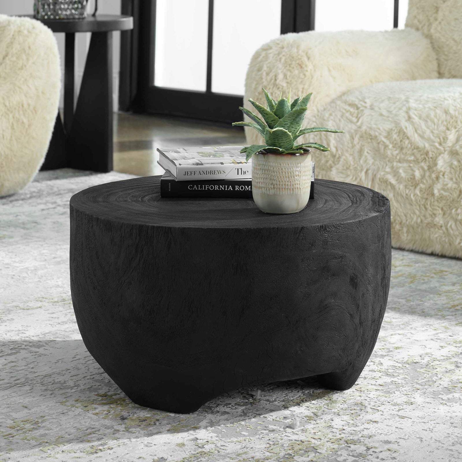 American Home Furniture Uttermost Elevate Black Coffee Table