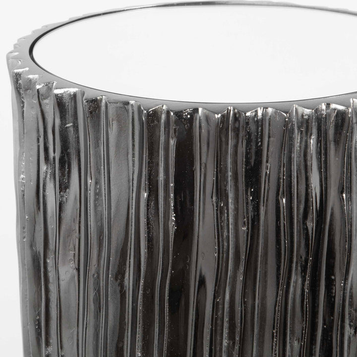 American Home Furniture Uttermost Echo Modern Nickel Drink Table