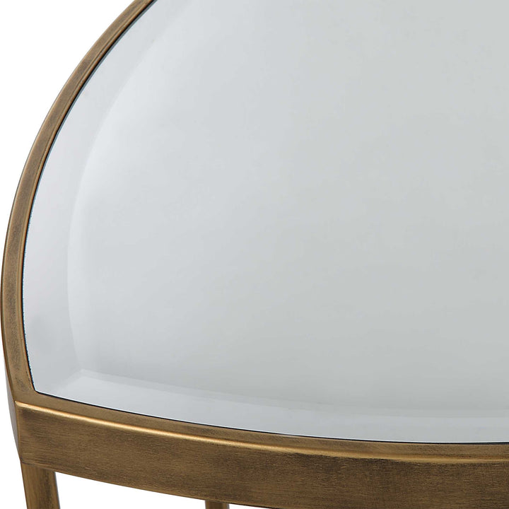 American Home Furniture Uttermost Vista Gold Nesting Tables Set Of 2