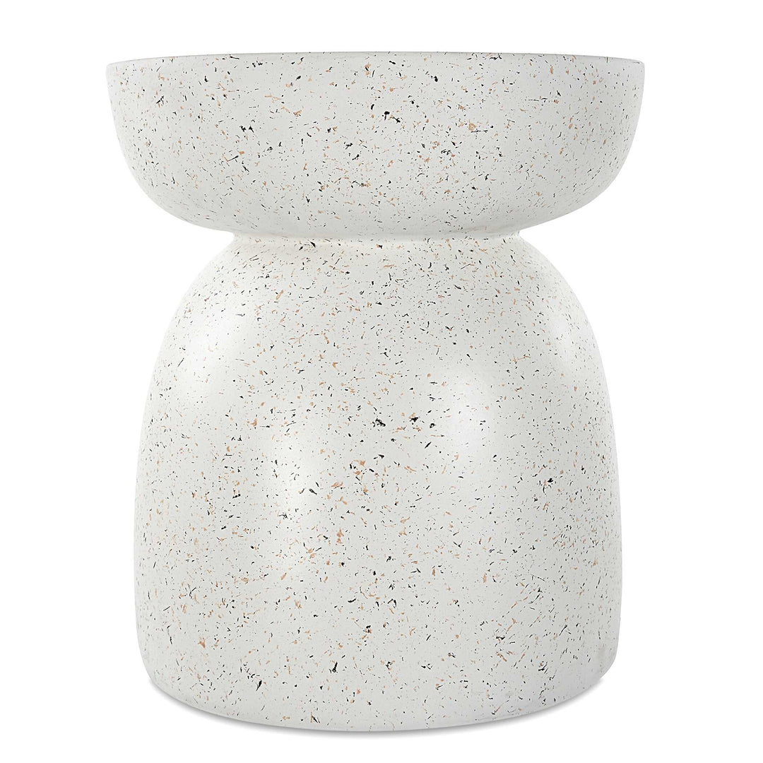 American Home Furniture Uttermost Inhale Cast White Accent Table