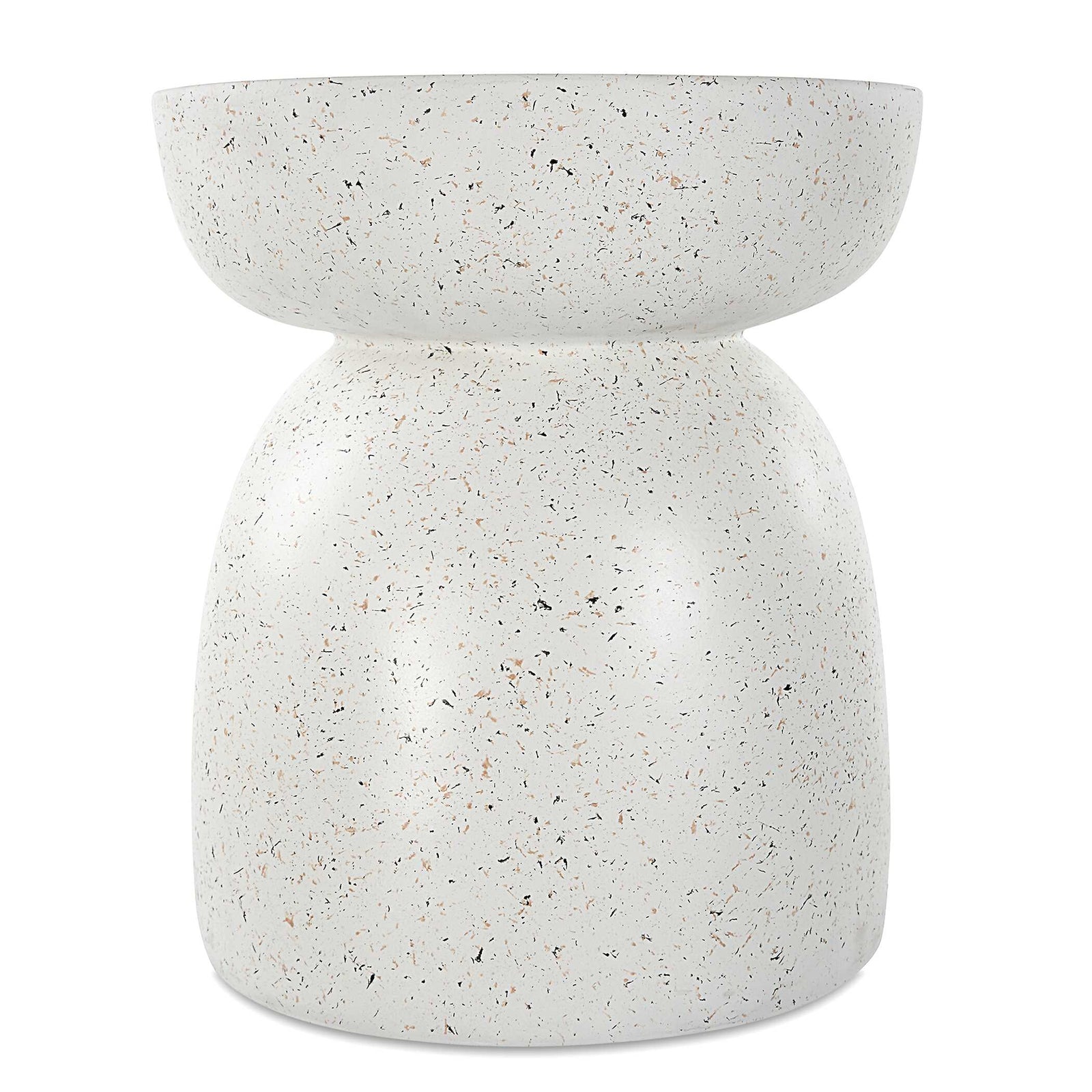 American Home Furniture Uttermost Inhale Cast White Accent Table