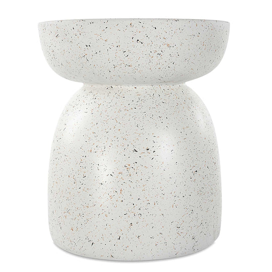 American Home Furniture Uttermost Inhale Cast White Accent Table