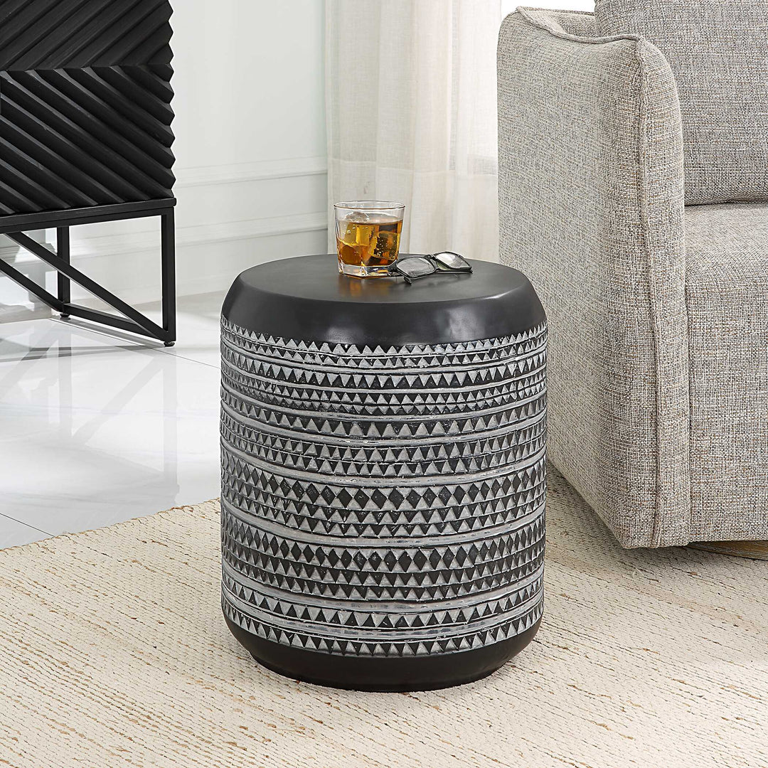 American Home Furniture Uttermost Cutting Edge Tribal Accent Table