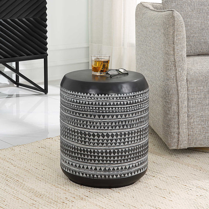 American Home Furniture Uttermost Cutting Edge Tribal Accent Table