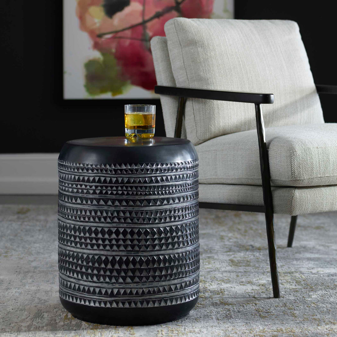 American Home Furniture Uttermost Cutting Edge Tribal Accent Table