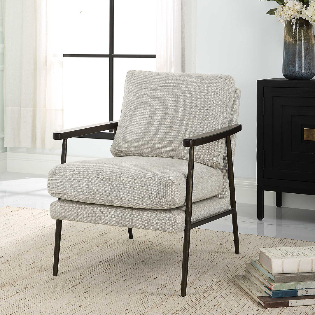 American Home Furniture Uttermost Sebastian Cast Iron Accent Chair