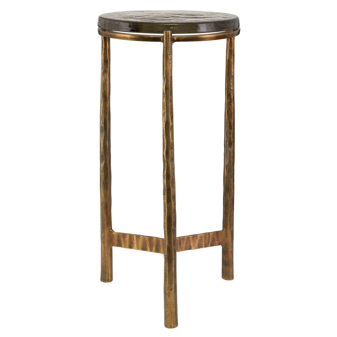 American Home Furniture Uttermost Eternity Brass Accent Table