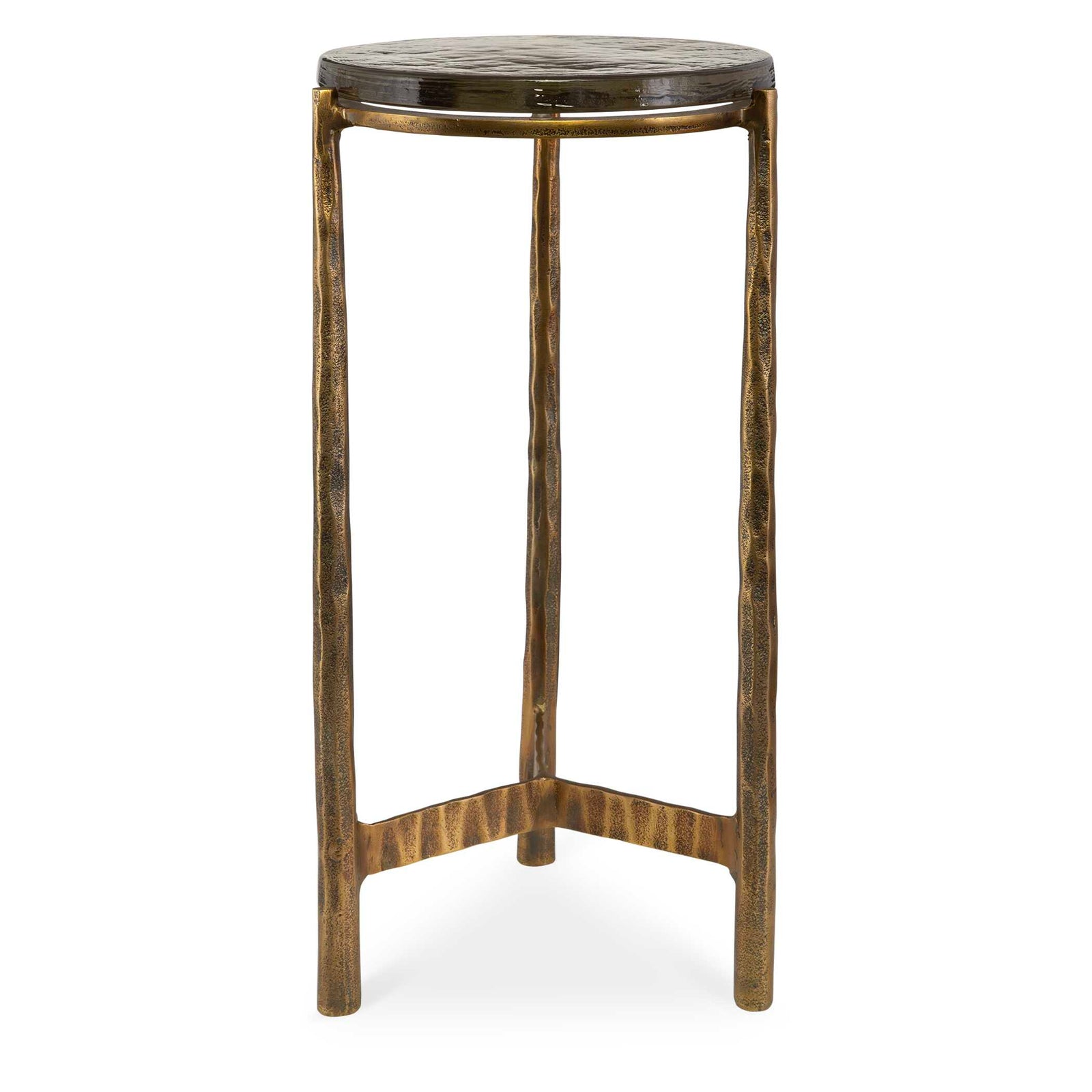 American Home Furniture Uttermost Eternity Brass Accent Table