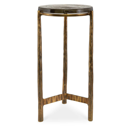 American Home Furniture Uttermost Eternity Brass Accent Table