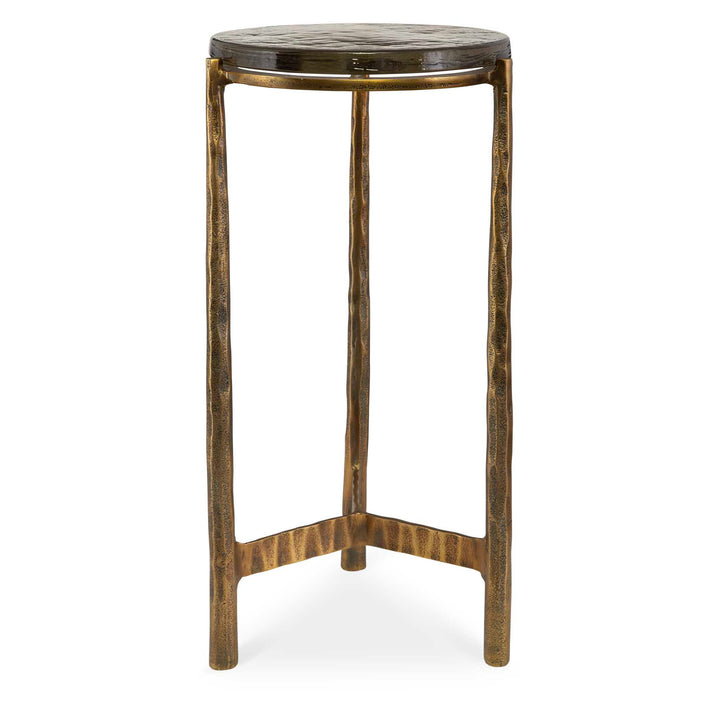 American Home Furniture Uttermost Eternity Brass Accent Table